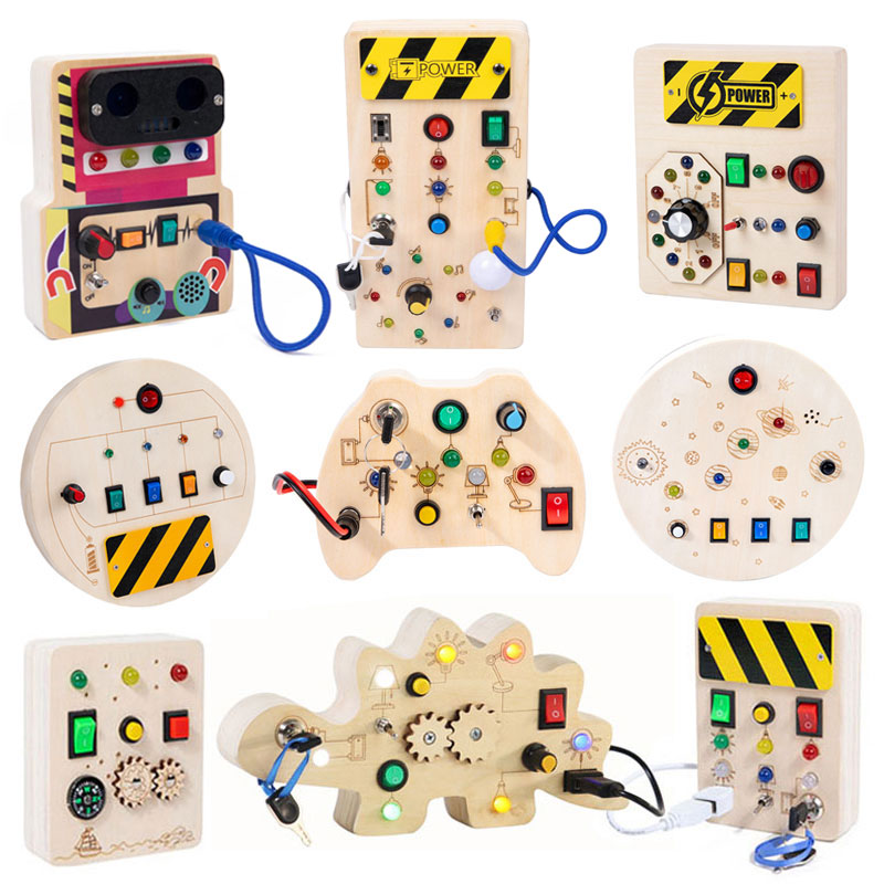 Tablero ocupado Montessori de  - Montessori Wooden Busy Board Toddler reseña y precio