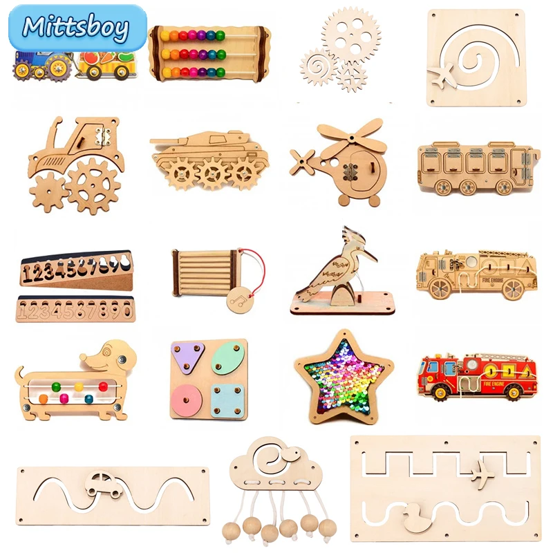 Tablero ocupado Montessori de  - Montessori Wooden Busy Board Toddler reseña y precio