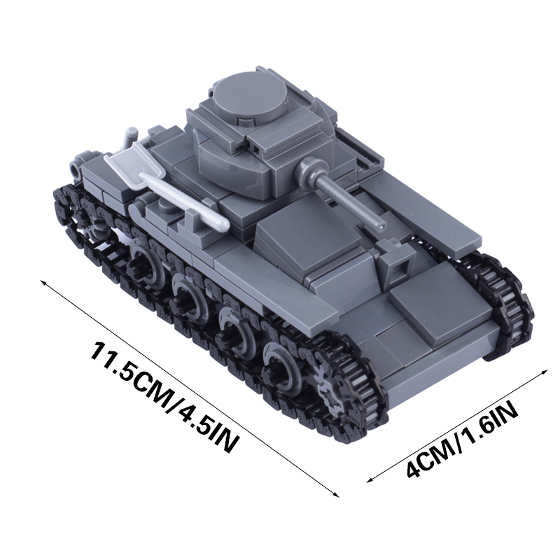 Bloques de construcción de tan - Lego Compatible Military Tank reseña y precio