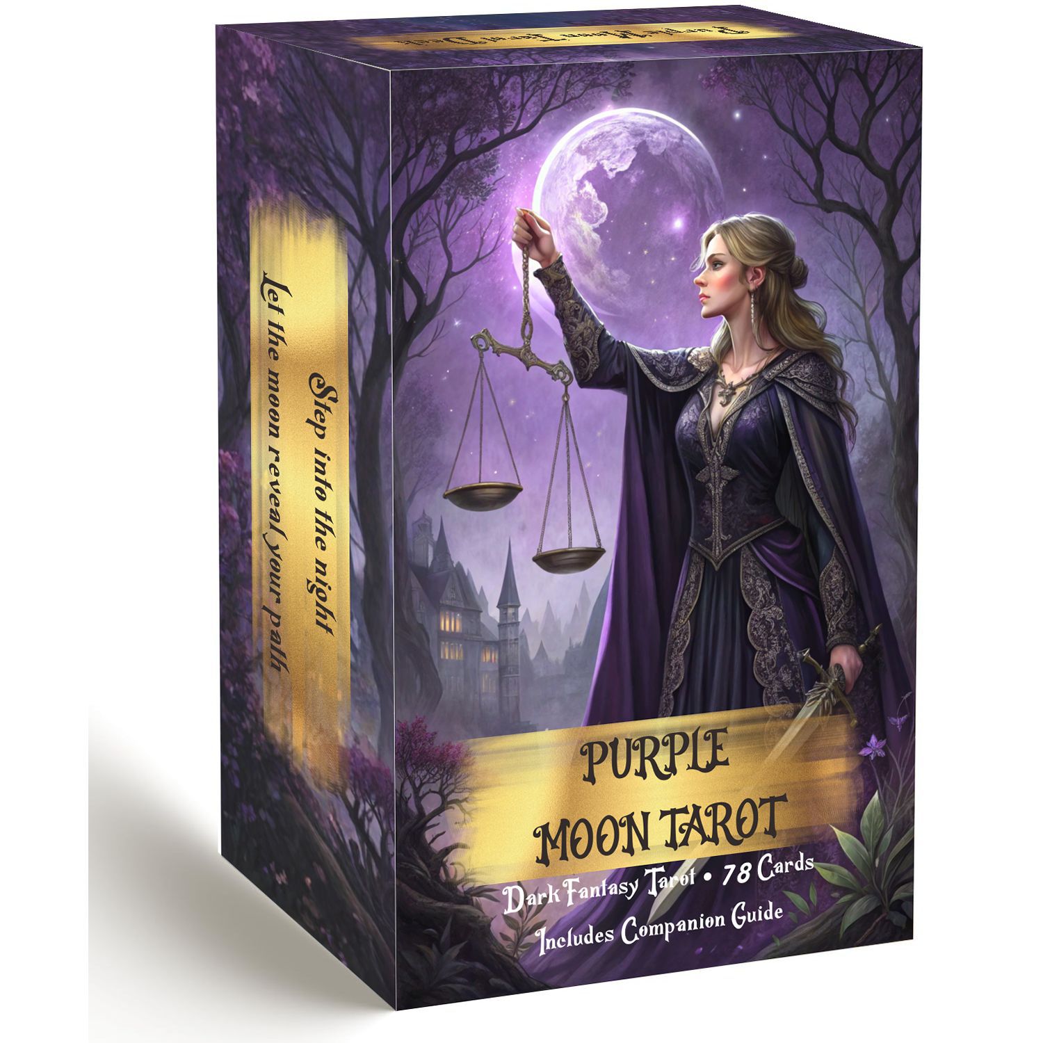Baraja de cartas de tarot Purp - Tarot Cards Deck With Guidebook reseña y precio