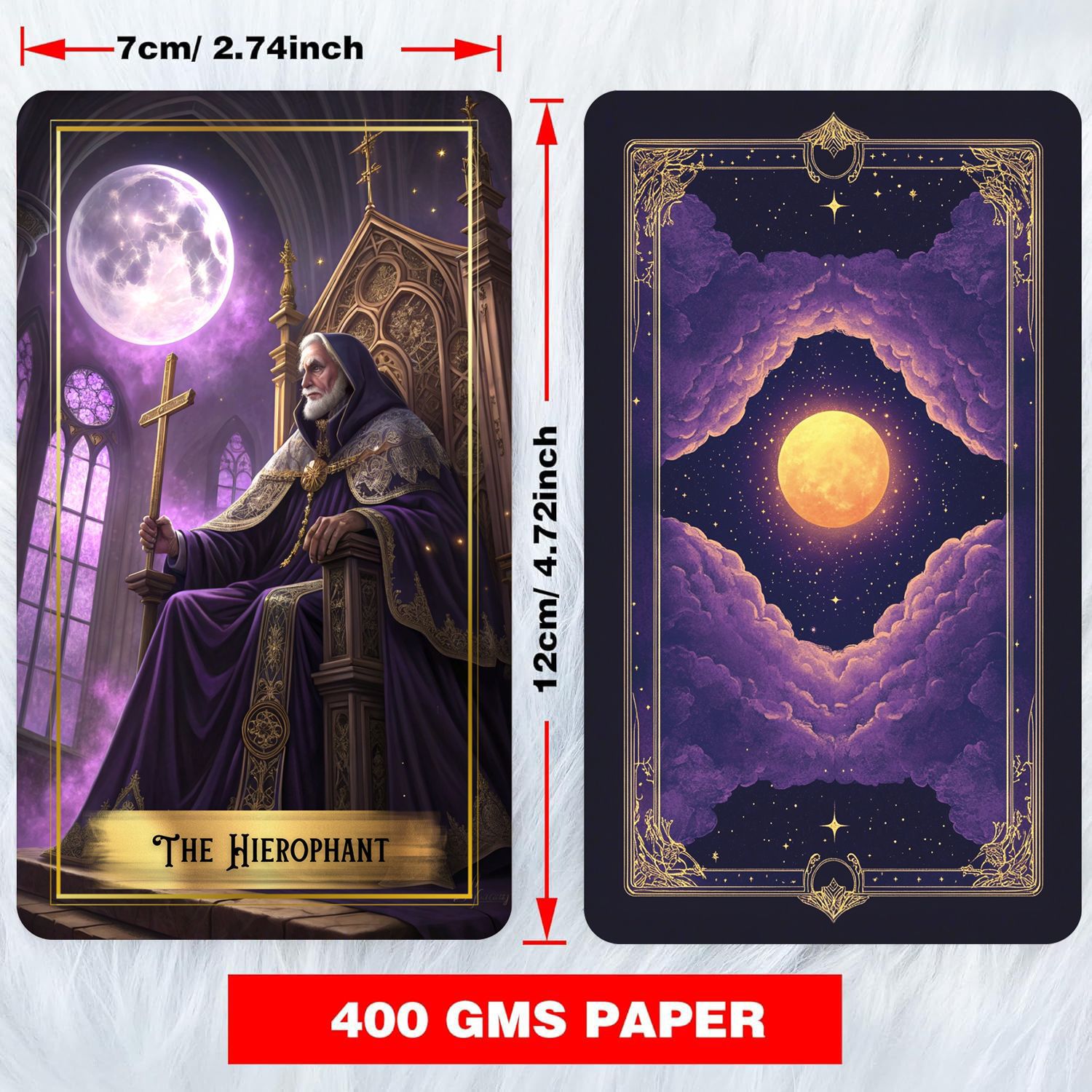 Baraja de cartas de tarot Purp - Tarot Cards Deck With Guidebook reseña y precio