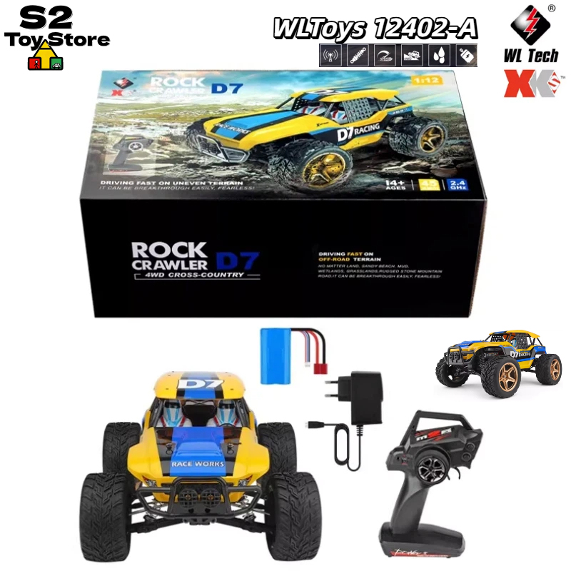 Wltoys 12402-A D7 Rock Crawler - Rc Drift Car 1 24 Scale 4Wd reseña y precio